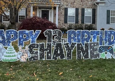 Happy Birthday Lawn Sign Rental Lafayette Hill PA