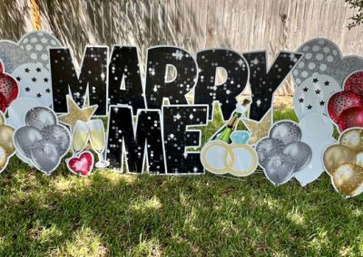 Wedding Proposal Yard Sign Rental Athens TX
