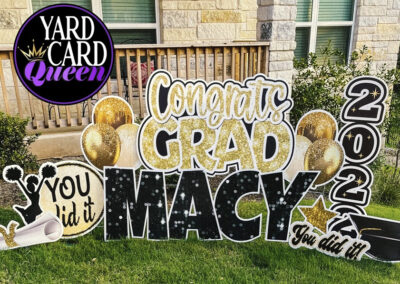 Congratulations Graduate Yard Sign Rental Bastrop, TX