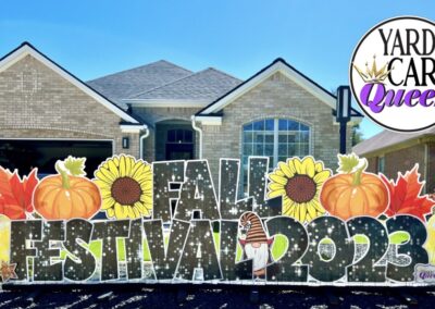 Fall Festival Yard Sign Rental San Antonio