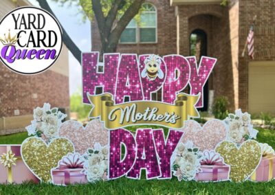 Happy Mothers Day Yard Sign Rental San Antonio