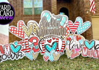 Happy Valentines Day Yard Sign Rental San Antonio, TX