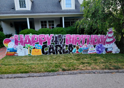 Happy 40th Birthday Yard Sign Rental Charleston, WV