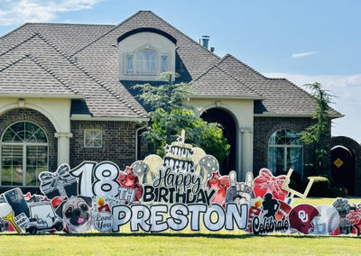 Big Happy Birthday Yard Sign Rental Company Moore, OK