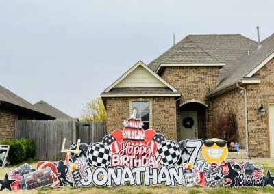 Happy 7th Birthday Yard Sign Rental Moore, OK