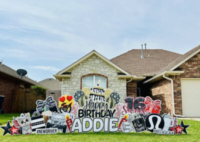 Yard Sign Rental For Birthday Moore, OK