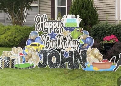 Big Happy Birthday Yard Sign Rental Hammonton, NJ