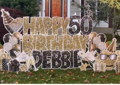 Happy 50th Birthday Yard Sign Hammonton, NJ