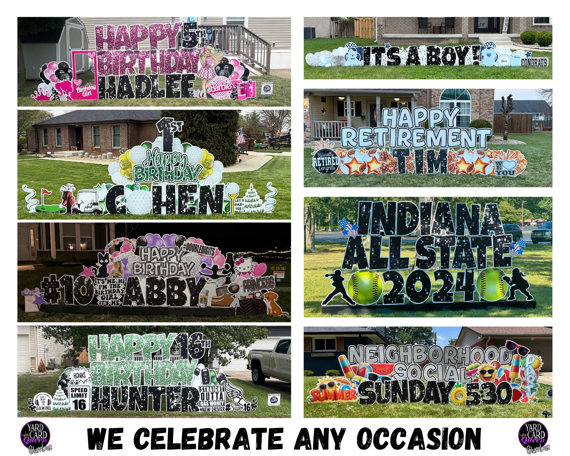 Columbus-indiana-yard-signs-stacey Big Yard Sign Rental Service in Columbus Indiana