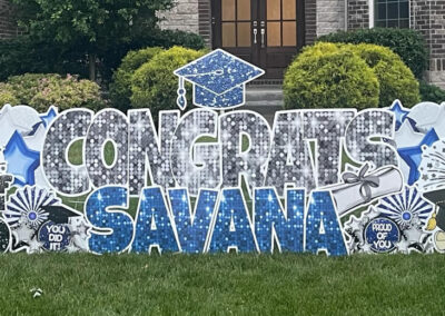 Congratulations Graduate Yard Sign Rental Fishers, Indiana