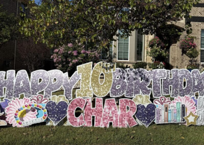 Big Birthday Yard Sign Wylie Texas