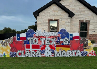 Big Welcome Yard Sign Rental Belton Texas