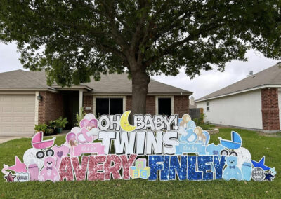 Birth Announcement Big Yard Sign Belton, TX