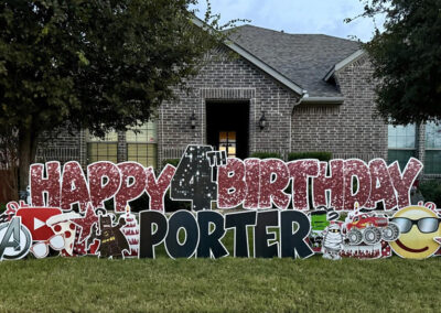 Birthday Sign Rental Company Wylie TX