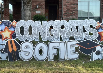 Congratulations Yard Sign Rental Company Wylie