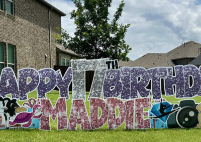 Fun Happy Birthday Yard Sign Rental Wylie