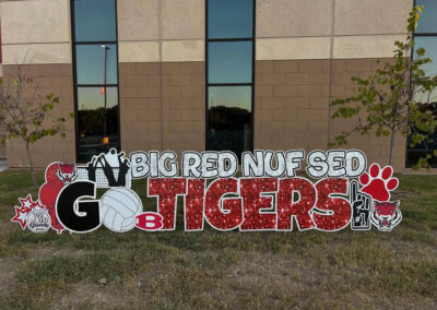 Go Tigers Volleyball Yard Sign Belton, TX