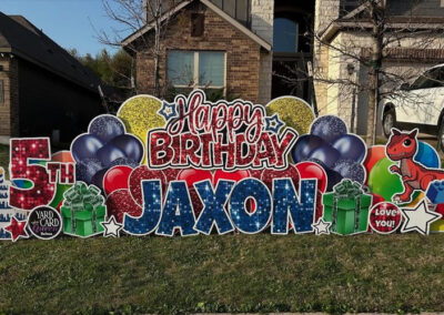 Happy 5th Birthday Yard Sign Rental Belton, TX