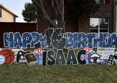 Happy Birthday Yard Sign Celebration Wylie