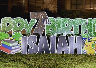 Happy Birthday Yard Signs in Wylie, Texas