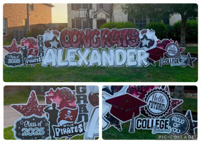 High School Graduation Yard Sign Wylie Texas