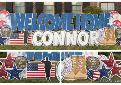 Welcome Home Yard Sign Celebration Wylie