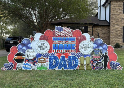 Welcome Home Yard Sign Military Belton, TX