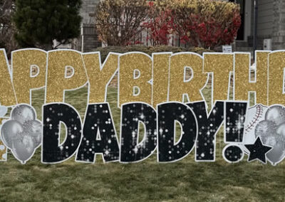 Fun Happy Birthday Yard Sign Rental Castle Rock, CO