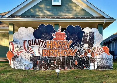 Baseball Birthday Yard Sign McKinney