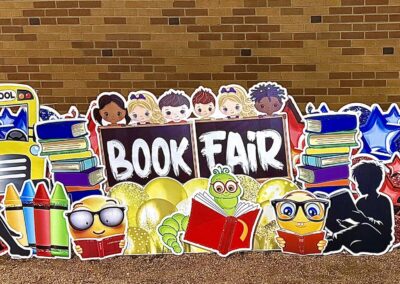 Book Fair Yard Sign McKinney Texas