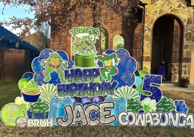 Ninja Turtles Birthday Sign McKinney