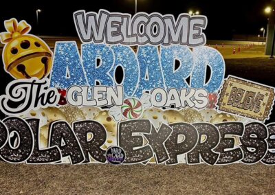 Polar Express Yard Sign
