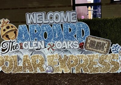 Polar Express Yard Sign McKinney, TX