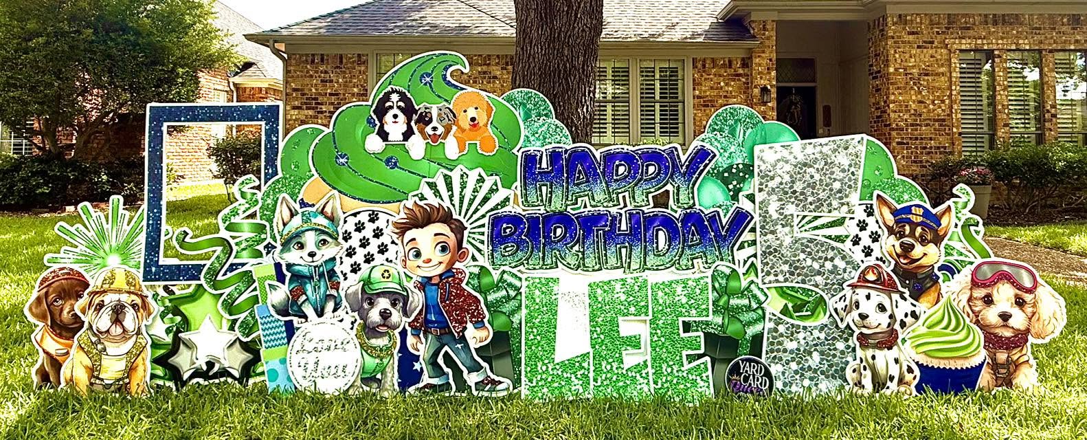 Happy Birthday Yard Sign